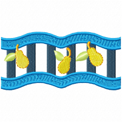 Pear Embroidery Design 2